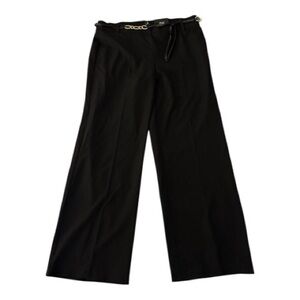 Roz & Ali (Dressbarn) Black Pull-On Dress Pants Size 14 w/ Belt NWT Career Work